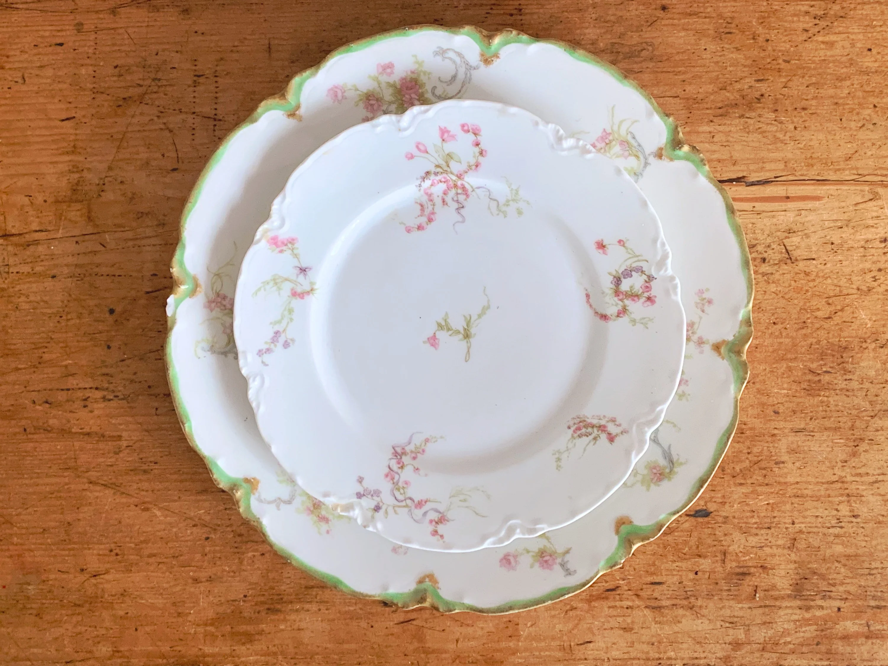 Mix and Match Vintage Fine China Floral Plates | Haviland Limoges Crooksville U.S.A. | French China English China Porcelain Dinnerware - Image 8