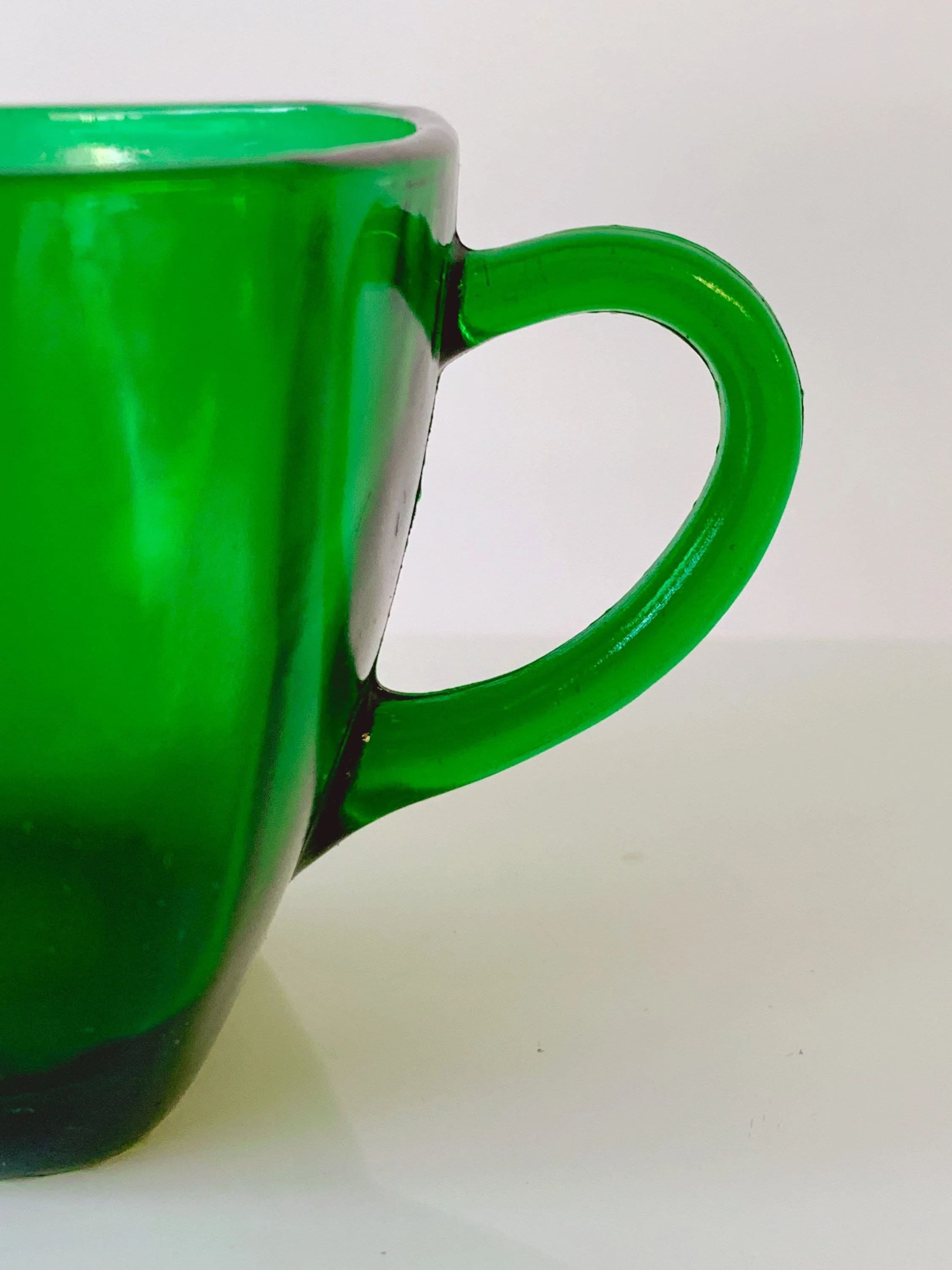 Vintage 1950s Anchor Hocking Emerald Green Glass Creamer and Sugar Bowl Set | Tableware Jewelry Dish Catchall Bowl | Mother's Day Gift - Image 6