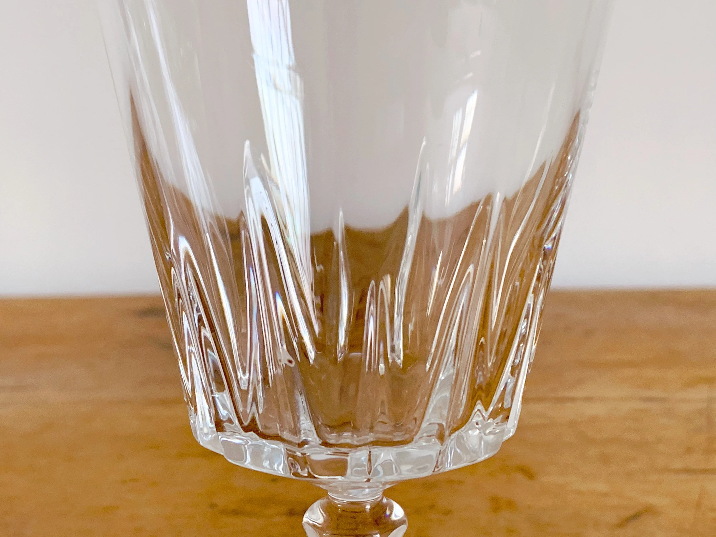 Vintage Clear Crystal Wine Goblets, Water Goblets or Juice Glasses | Set of 2 or 4 - Image 5