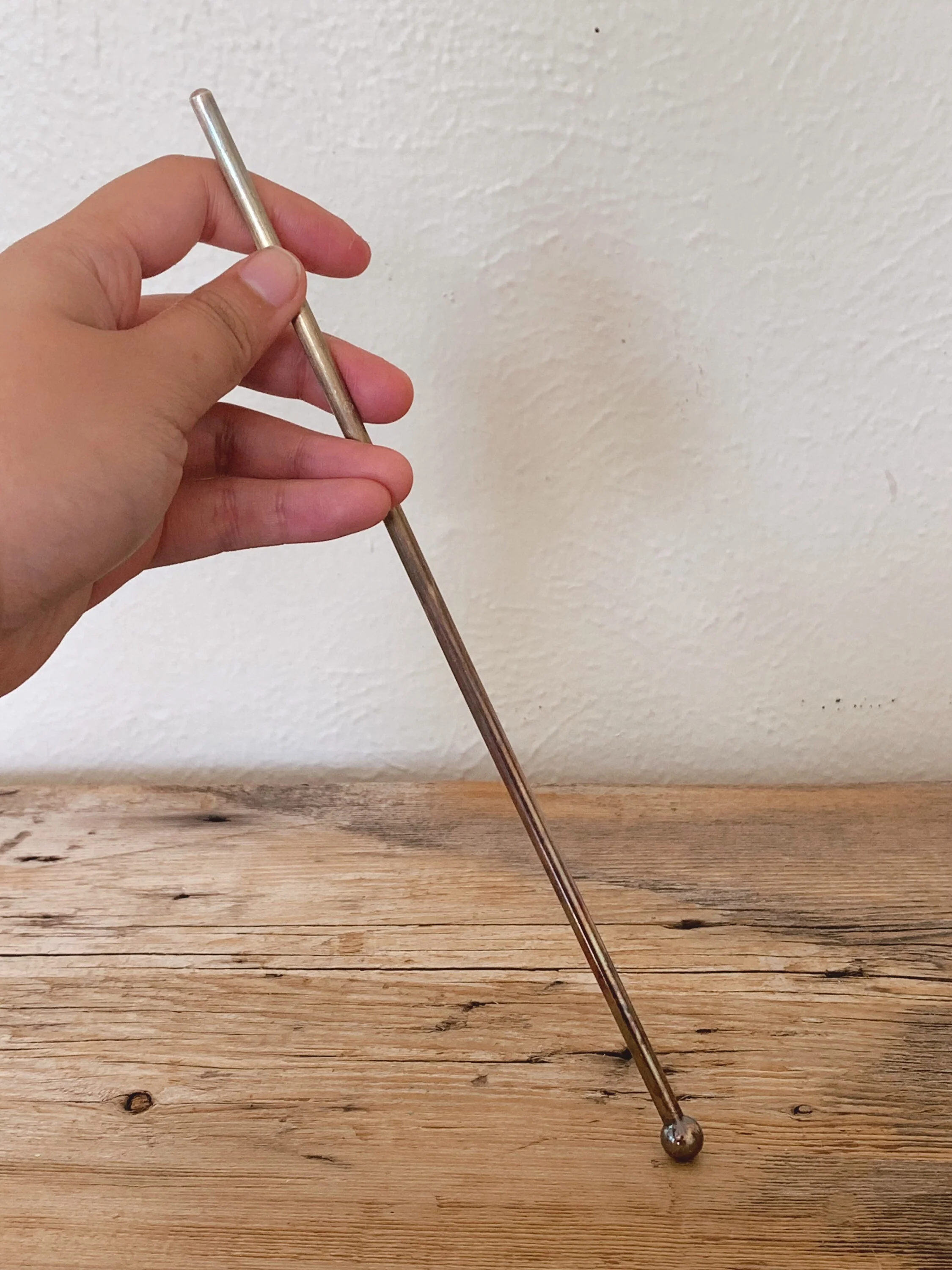 Vintage Silver Plated and Stainless Steel Cocktail Stirrer | SOLD SEPERATELY | Bar Accessory Tool | Gift for Him | Cocktail Swizzle Sticks - Image 9